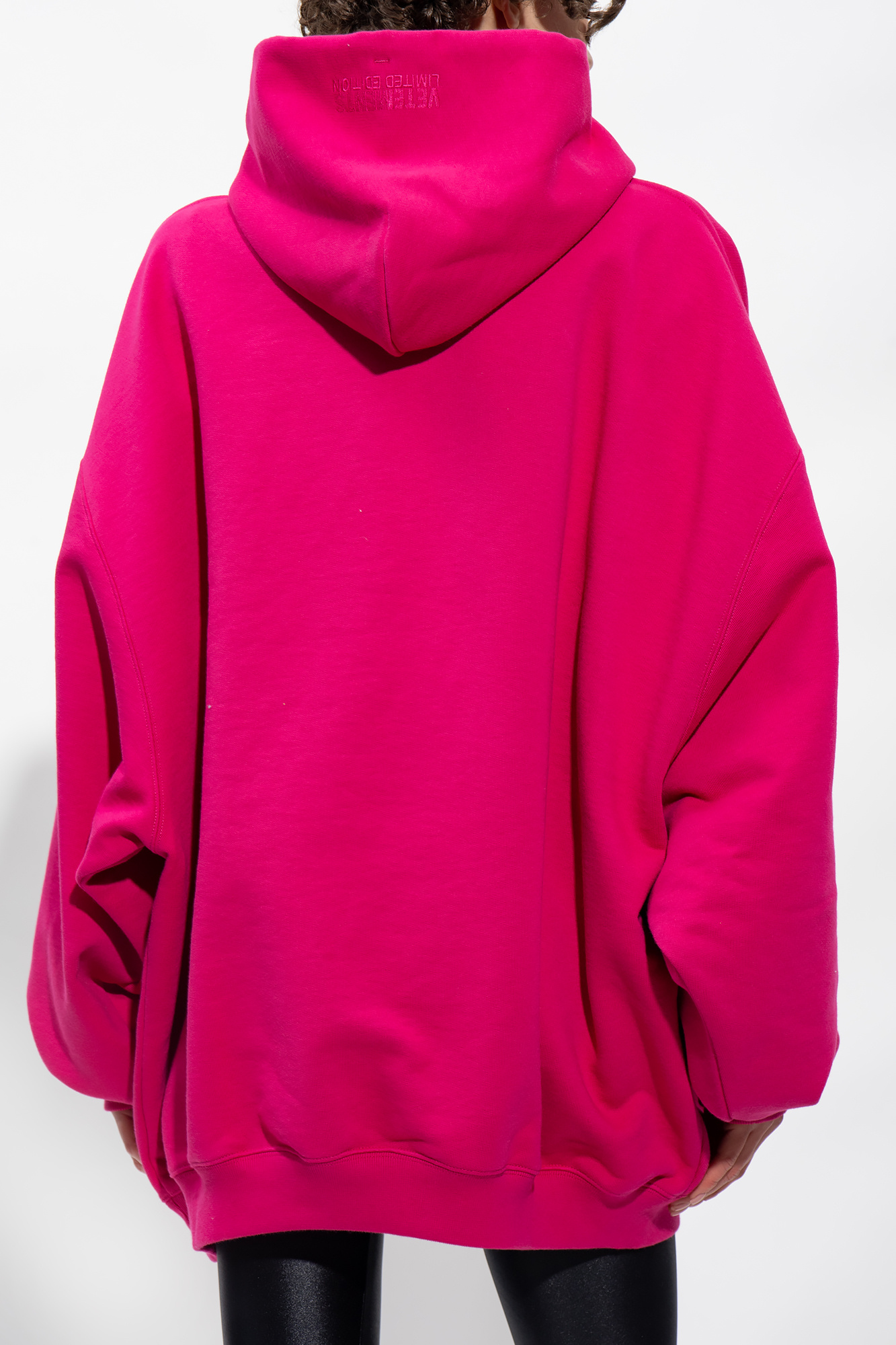 Neon pink oversized hoodie sale